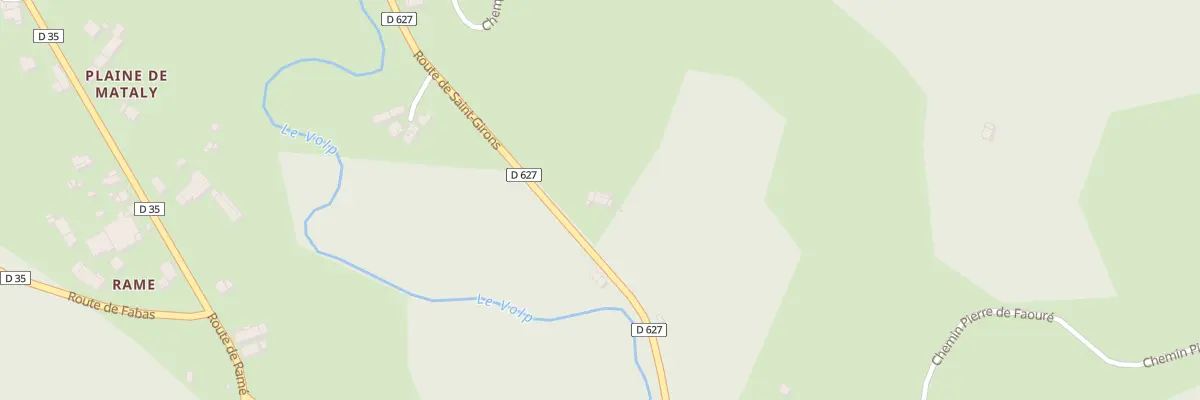 Plan du 389 Rte de Saint Girons à Sainte-Croix-Volvestre