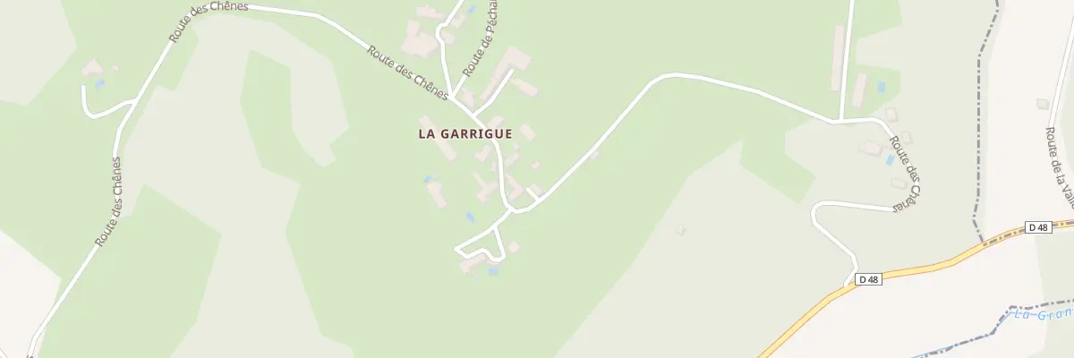 Plan du 664 Rte des Chênes à Tamniès