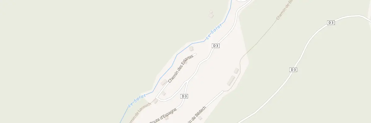 Plan du 89A Les Estartes à Couflens