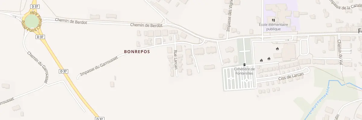 Plan du 9 Rue Larcan à Fontenilles