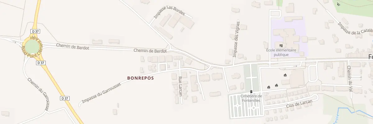 Plan du 4 Clos Rossignols à Fontenilles