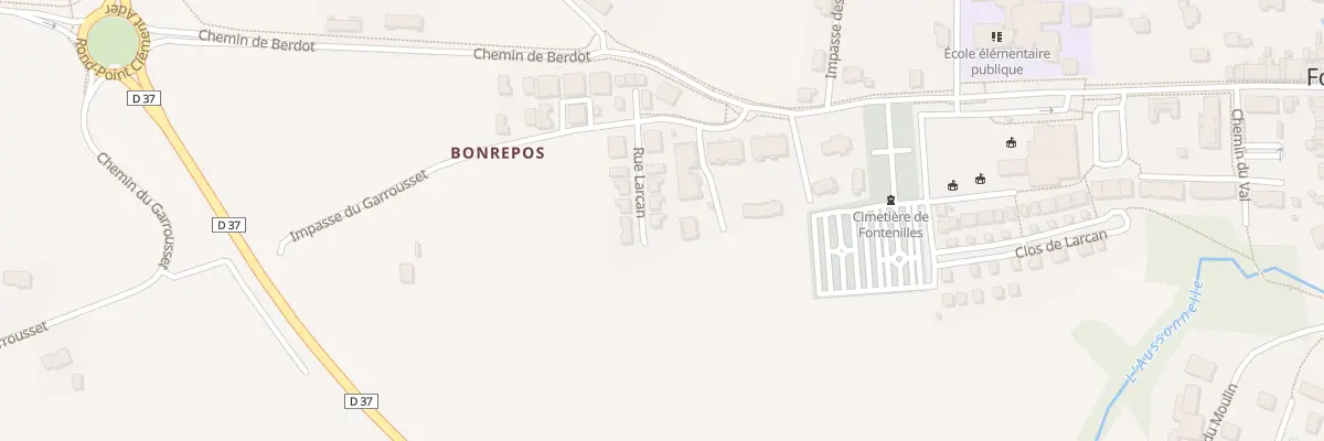 Plan du 13 Rue Larcan à Fontenilles