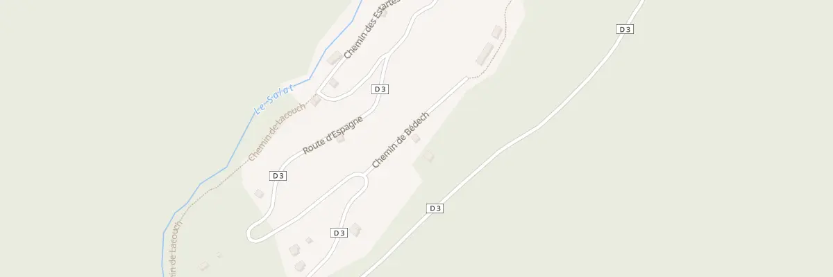 Plan du 104 Che de Bédech à Couflens