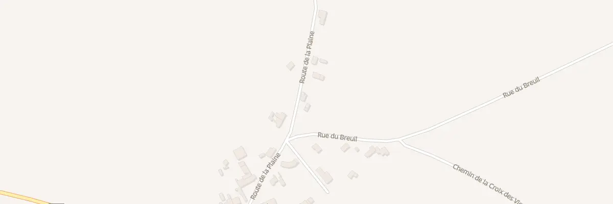 Plan du 3 Rte de la Plaine à Lignières