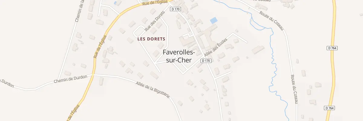 Plan du 16 Rue de la Mairie à Faverolles-sur-Cher