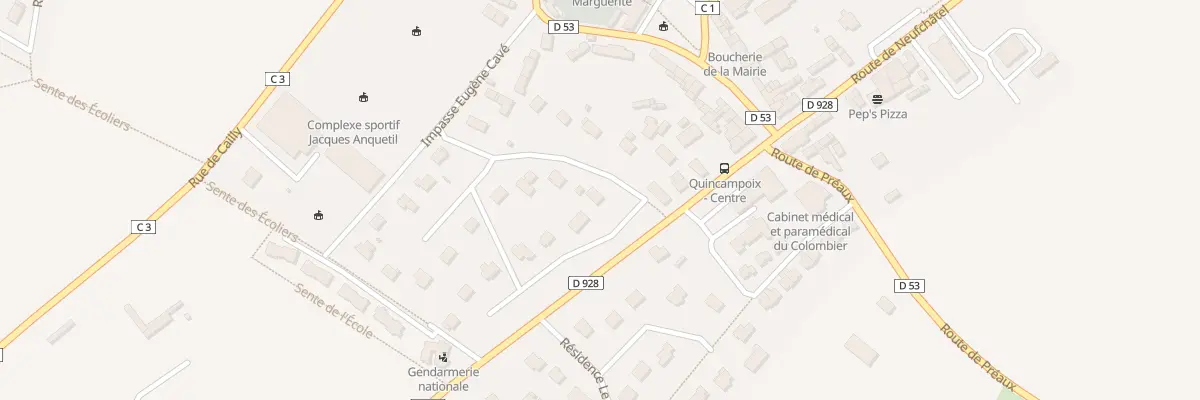 Plan du 300 Rue Res Charles Nungesser à Quincampoix