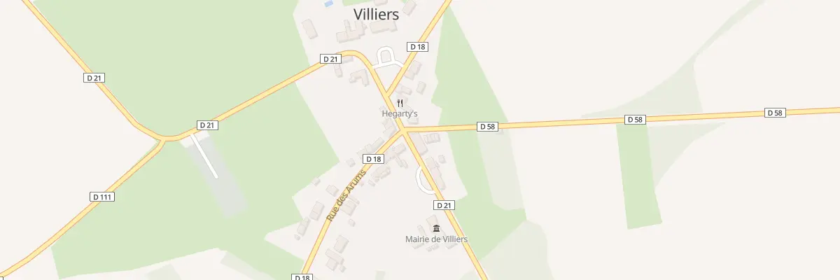 Plan du 1 Rue de la Mairie à Villiers
