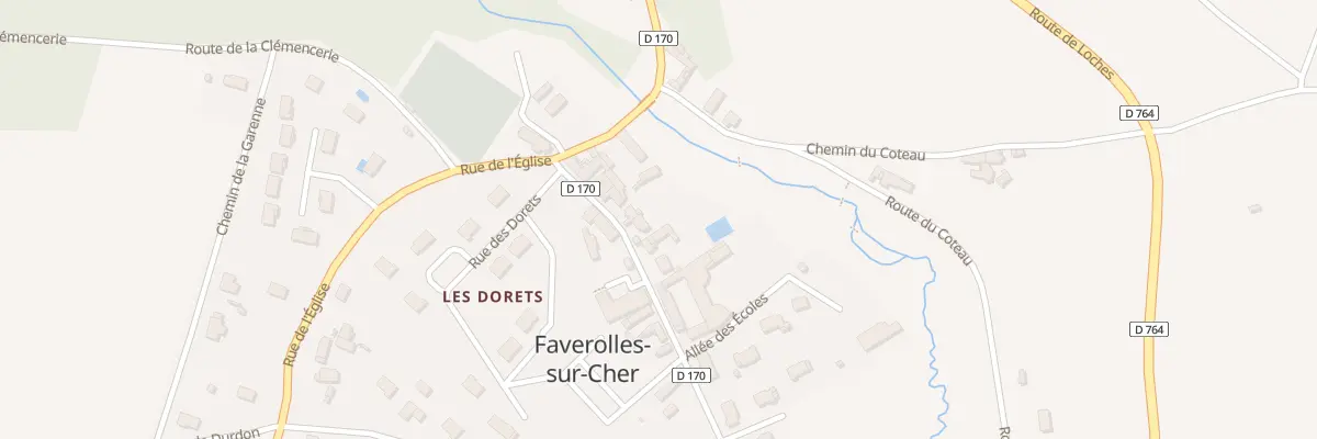 Plan du 11 Rue de la Mairie à Faverolles-sur-Cher