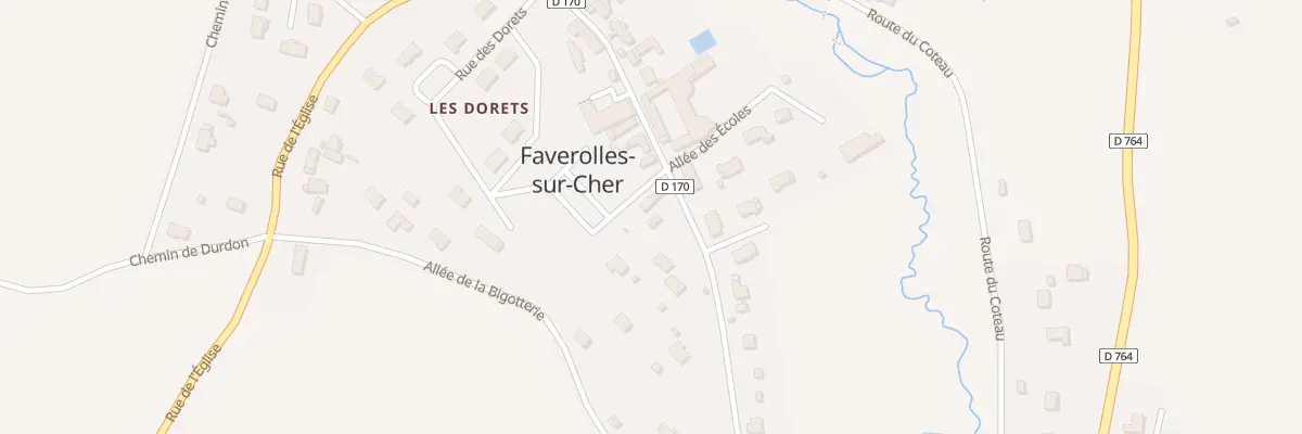 Plan du 18 Rue de la Mairie à Faverolles-sur-Cher