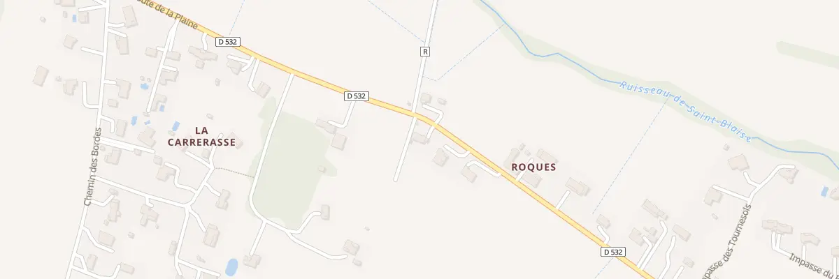 Plan du 844 Rte de la Plaine à Pujaudran