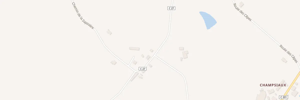 Plan du 2422 Rte des Sources à La Meyze