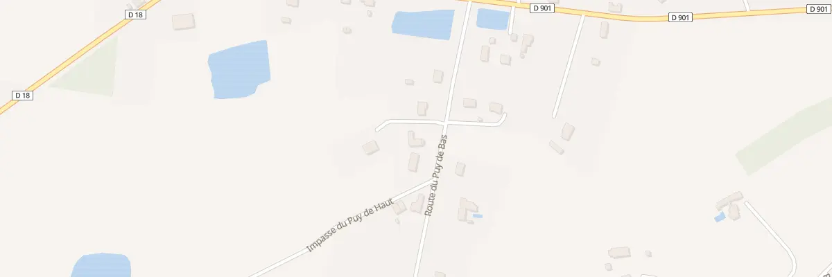 Plan du 14 Rte du Puy de Bas à Saint-Yrieix-la-Perche