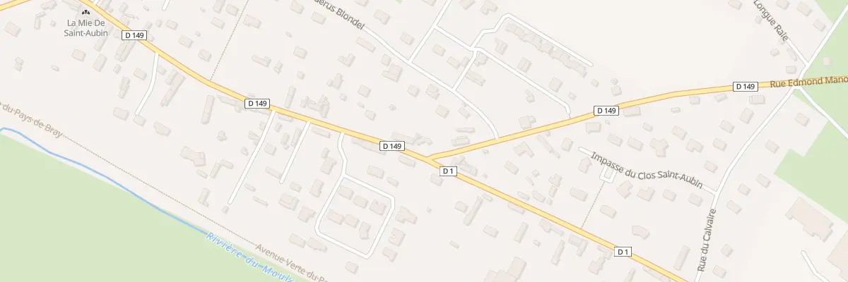 Plan du 5 Rue Edmond Manoury à Saint-Aubin-le-Cauf