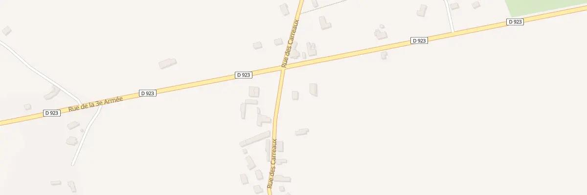 Plan du 7 Rue des Carreaux à Chuisnes