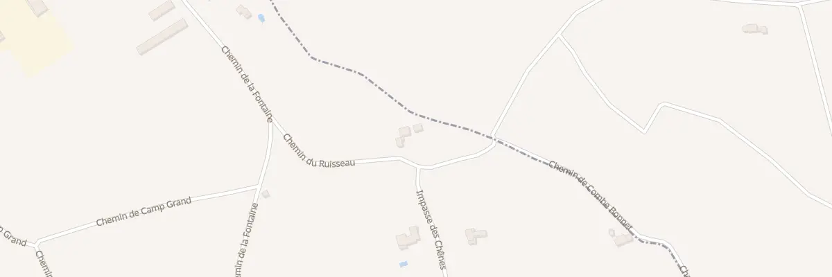Plan du 183 Che du Ruisseau à Lizac