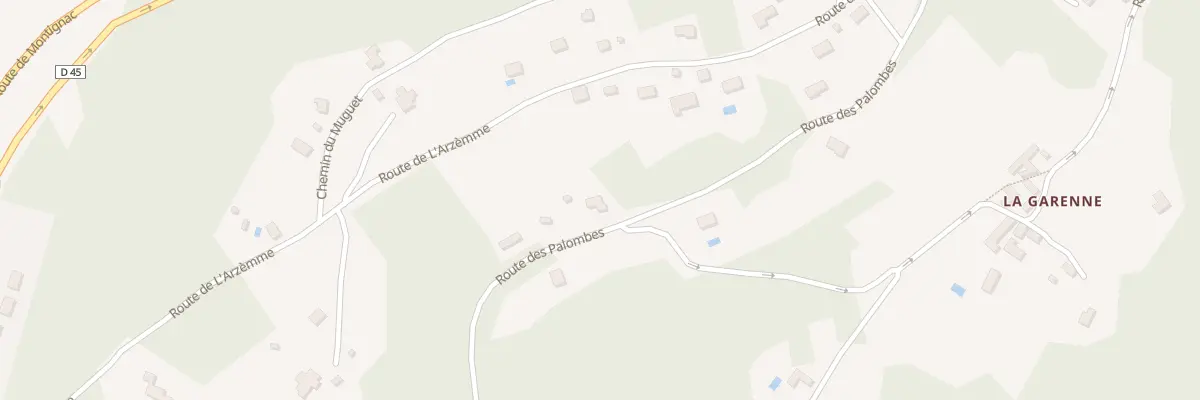 Plan du 784 Rte de l’Arzeme à Aubas