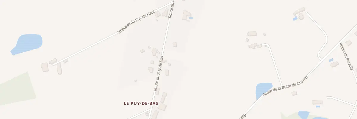 Plan du 27 Rte du Puy de Bas à Saint-Yrieix-la-Perche