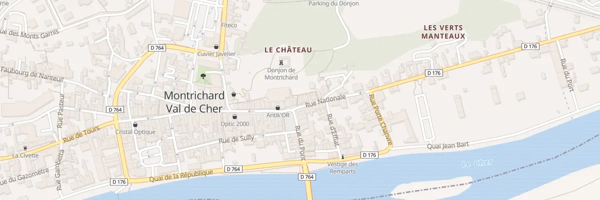 Plan du 75T Rue Nationale à Montrichard Val de Cher