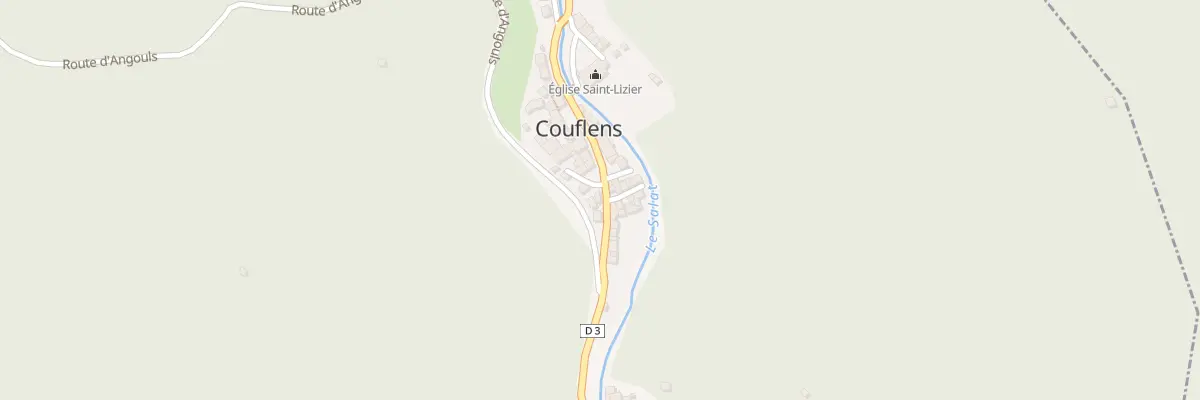Plan du 149 Village à Couflens