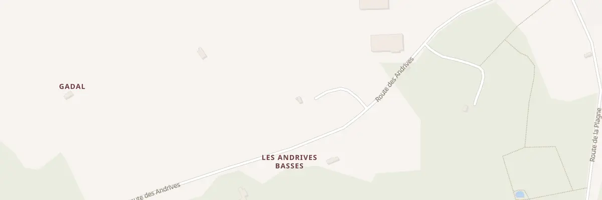 Plan du 600 Rte des Andrives à Goujounac