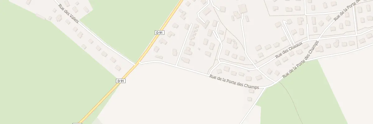 Plan du 1520 Rue de la Porte des Champs à Boos