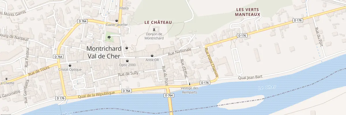 Plan du 92 Rue Nationale à Montrichard Val de Cher