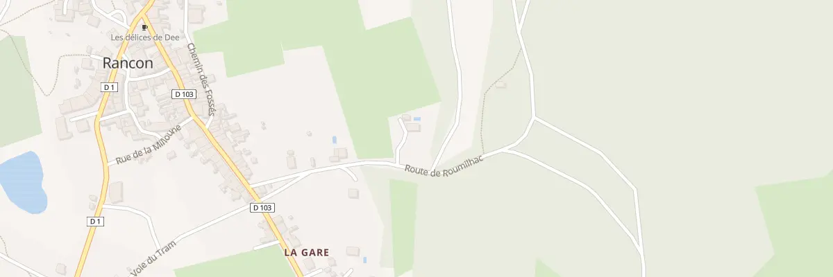 Plan du 11 Rte de Roumilhac à Rancon