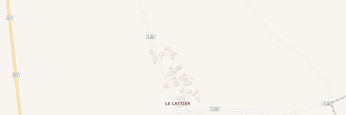 Plan du 3 Le Lattier à Lussac-les-Églises