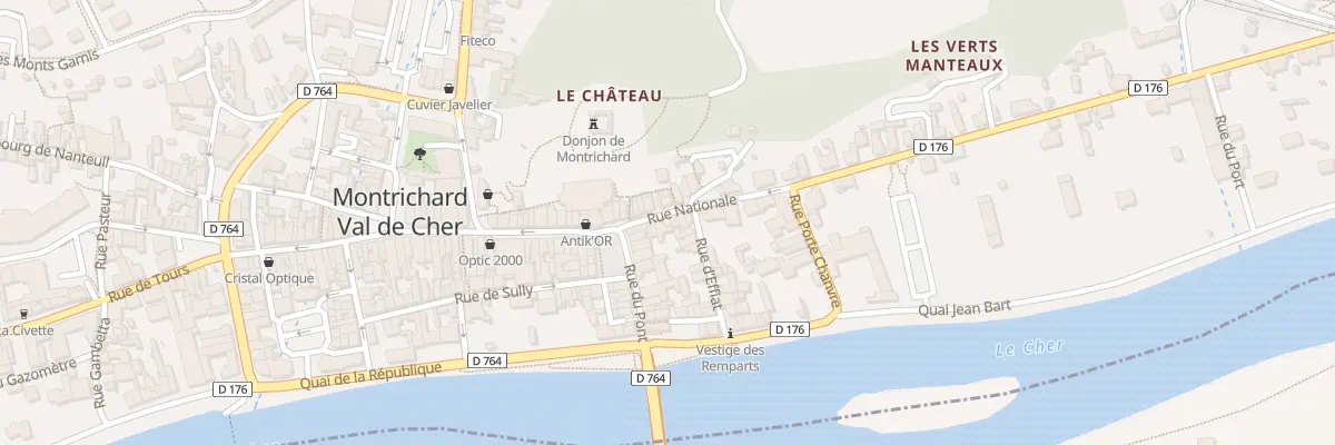 Plan du 92B Rue Nationale à Montrichard Val de Cher