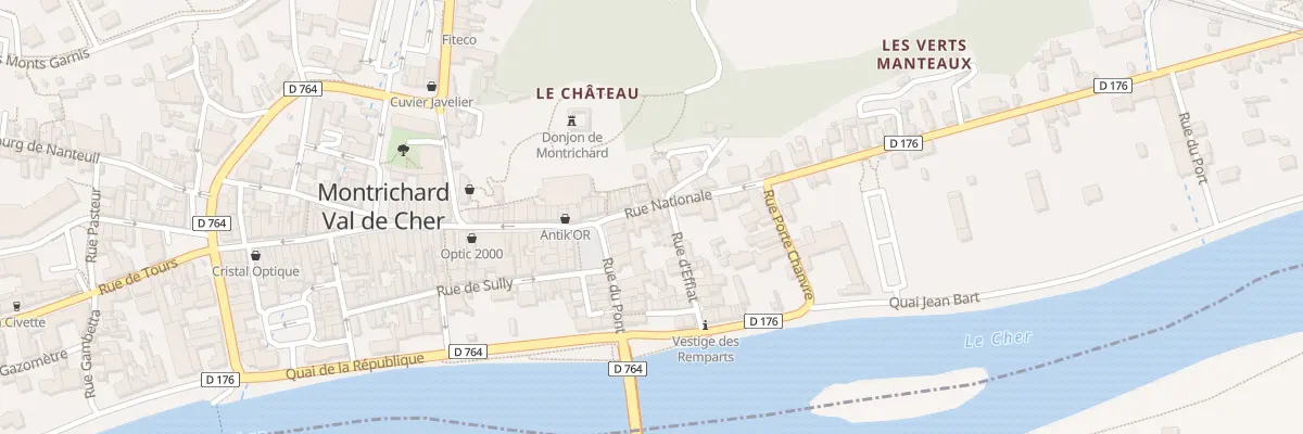 Plan du 96 Rue Nationale à Montrichard Val de Cher