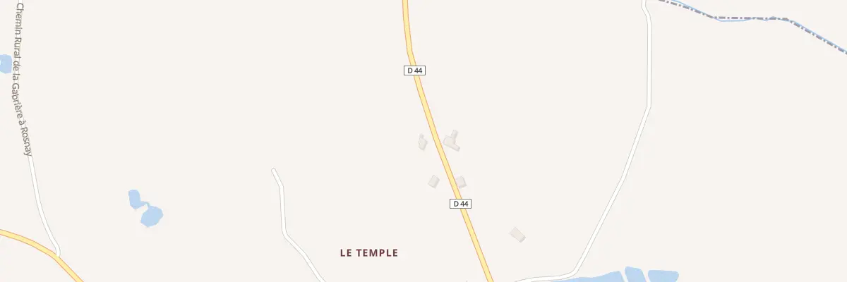 Plan du 14 Le Temple à Rosnay