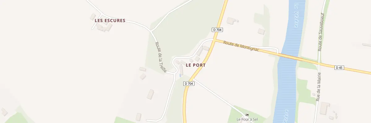 Plan du 34 Le Port d’Aubas à Aubas