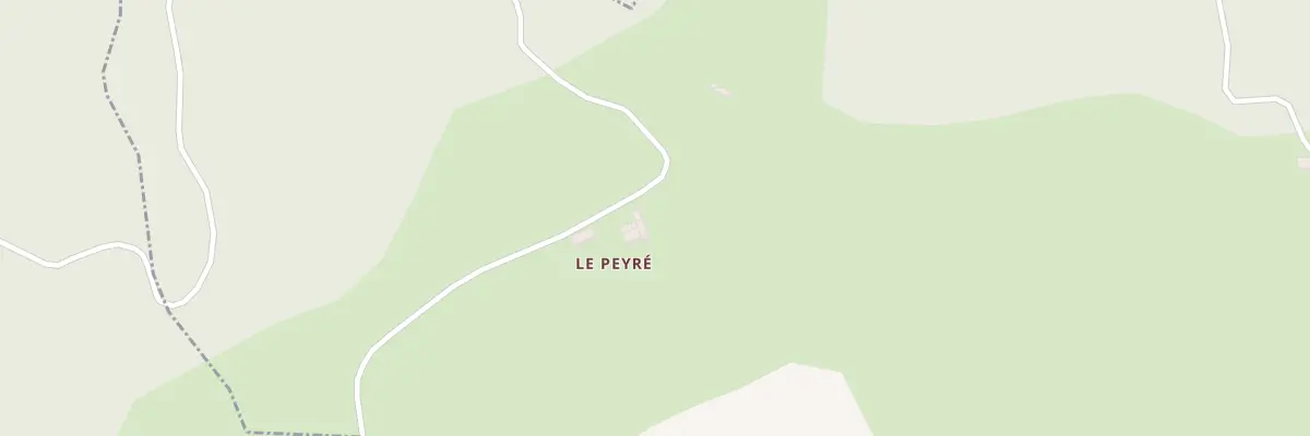 Plan du 5078 Trou du Peyre et La Plaine à Mérigon