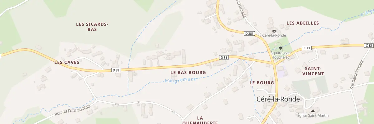 Plan du 9 Rue Alfred de Vigny à Céré-la-Ronde