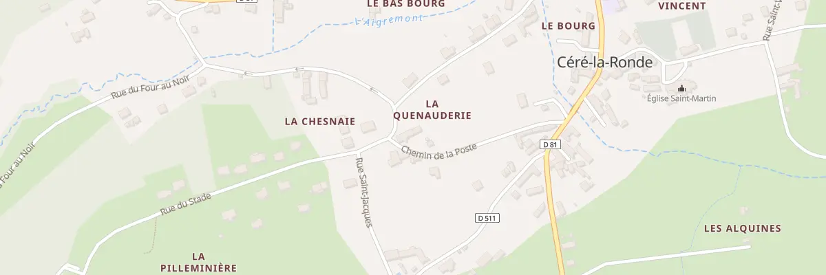 Plan du 8 Rue Saint Jacques à Céré-la-Ronde