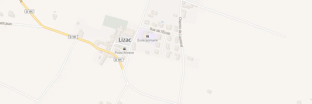 Plan du 6 Imp du Glayage à Lizac