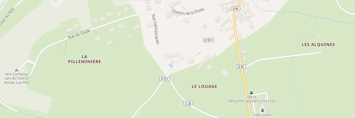 Plan du 3 Rue de Montpoupon à Céré-la-Ronde