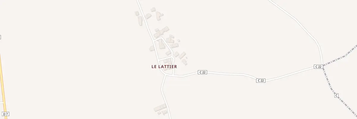 Plan du 15 Le Lattier à Lussac-les-Églises