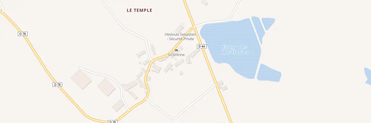 Plan du 9 Le Temple à Rosnay
