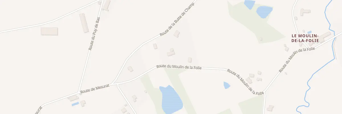Plan du 34 Rte du Moulin de la Folie à Saint-Yrieix-la-Perche