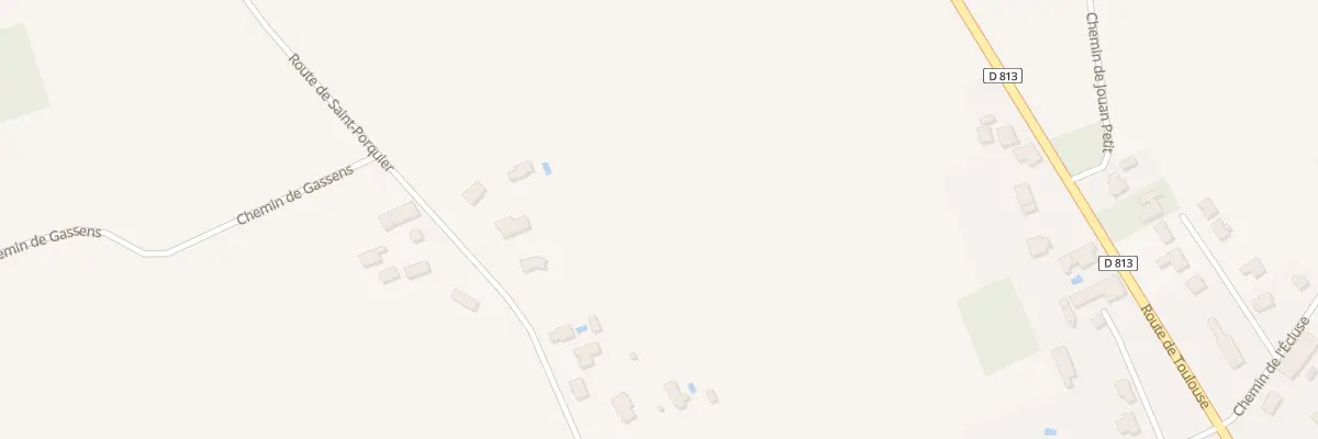 Plan de Rte de Saint Porquier à Escatalens