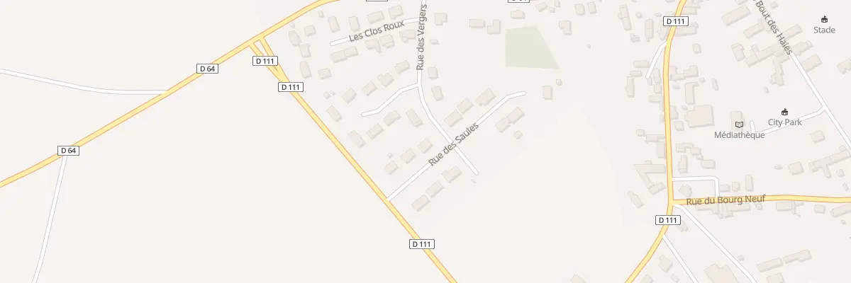 Plan du 6 Rue des Saules à Selommes