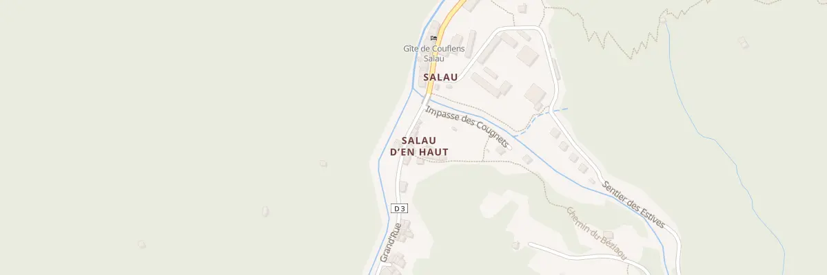 Plan du 100 Salau d’En Haut à Couflens