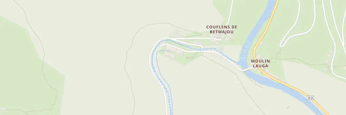 Plan du 381 Prat Del Mouli à Seix