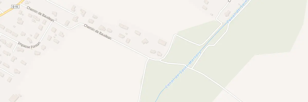 Plan du 503 Chemin de Baudéan à Bérat
