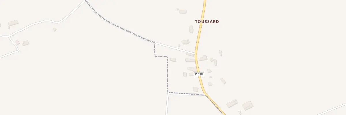 Plan du 1 Toussard à Gohory
