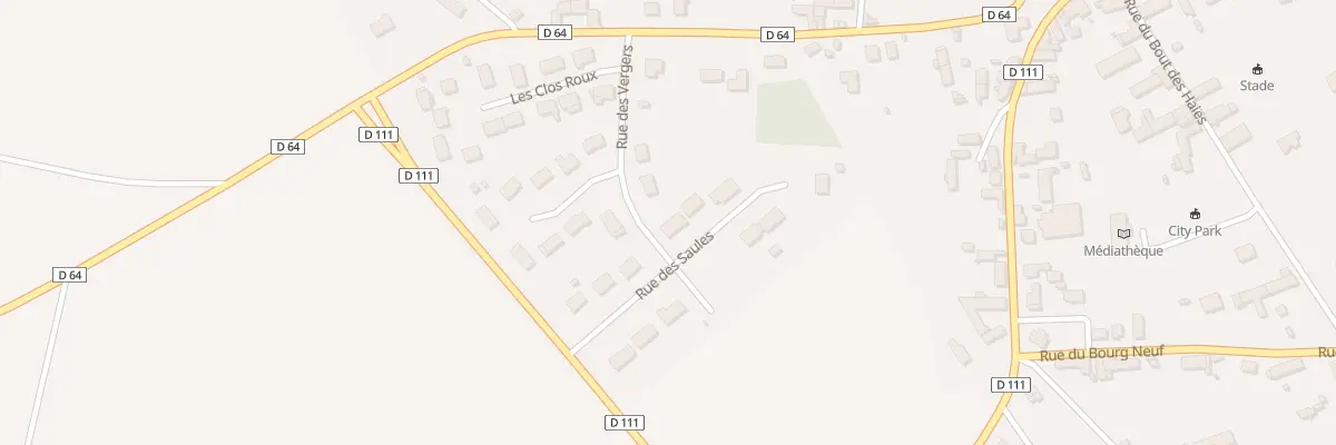Plan du 8 Rue des Saules à Selommes