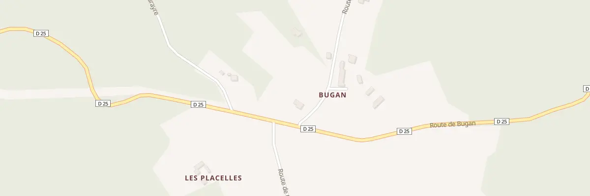 Plan du 1400 Rte de Bugan à Montcléra