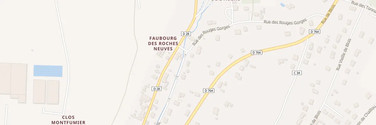 Plan du 52 Vche Vieux Chemin de Vallieres à Montrichard Val de Cher