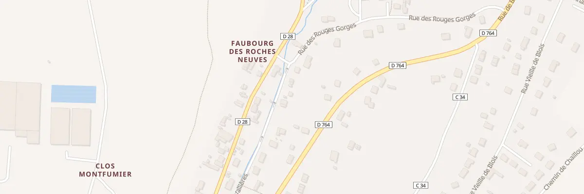 Plan du 50 Vche Vieux Chemin de Vallieres à Montrichard Val de Cher